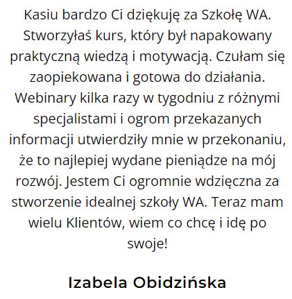 Opinia Iabela Obidzinska