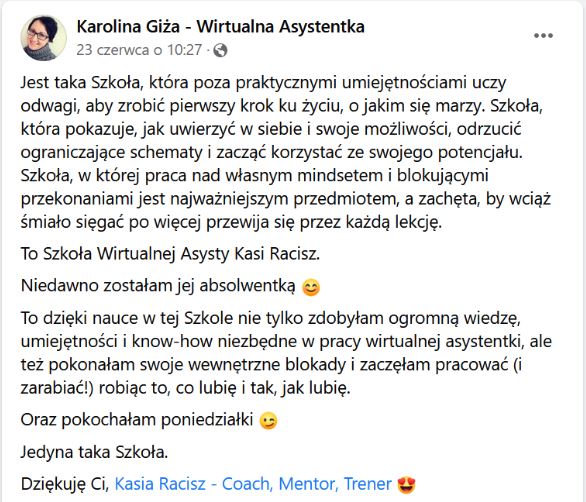 Opinia Karolina Giza-min