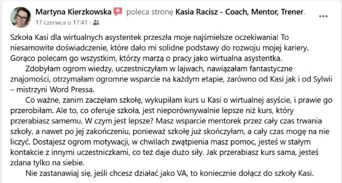 Opinia Martyna Kierzkowska